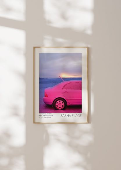 "Pink Car and a Sunrise"