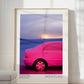 "Pink Car and a Sunrise"