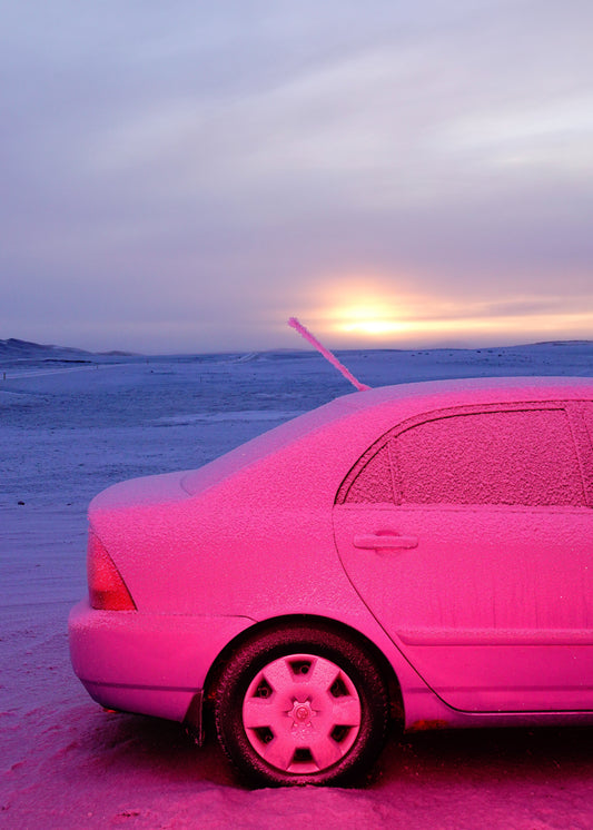 "Pink Car and a Sunrise"